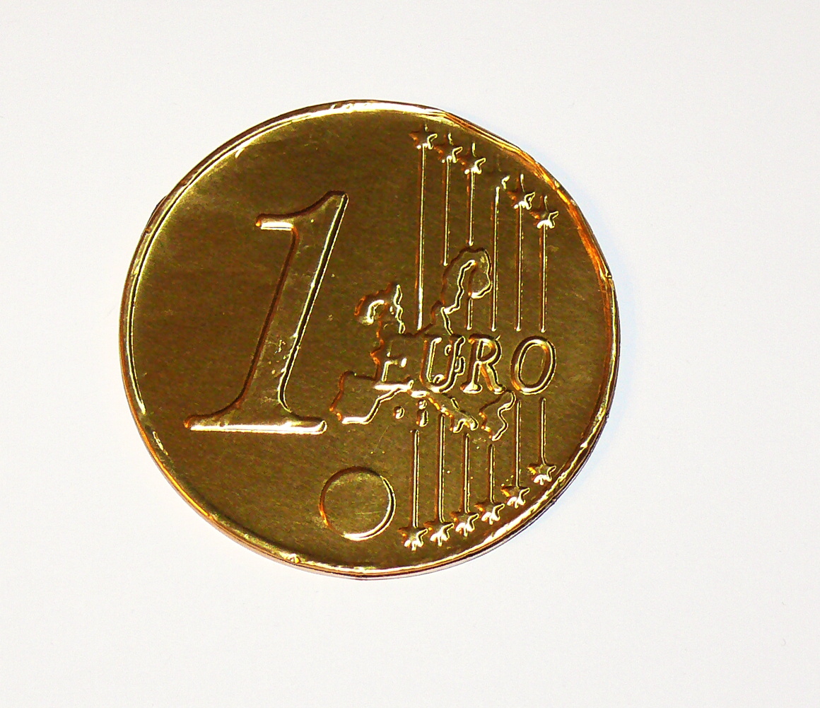Belgické čokoládové mince 1 a 2 Kč - 1 kg ALBERT (300 ks)