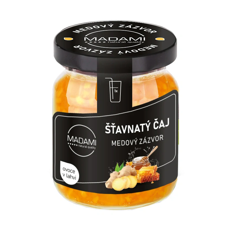 Šťavnatý čaj MADAMI 55 g MEDOVÝ ZÁZVOR - AKCE !!!