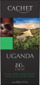 Čokoláda CACHET UGANDA 100 g HOŘKÁ 80%
