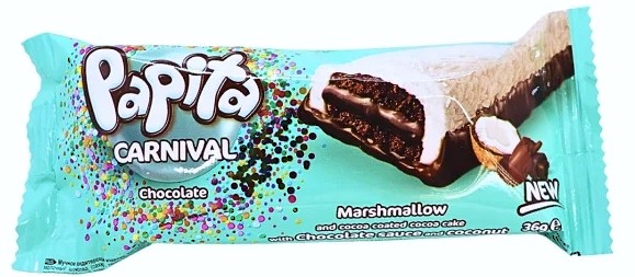 Piškot PAPITA carnival 36g s kokosovým marshmallow a kokosem