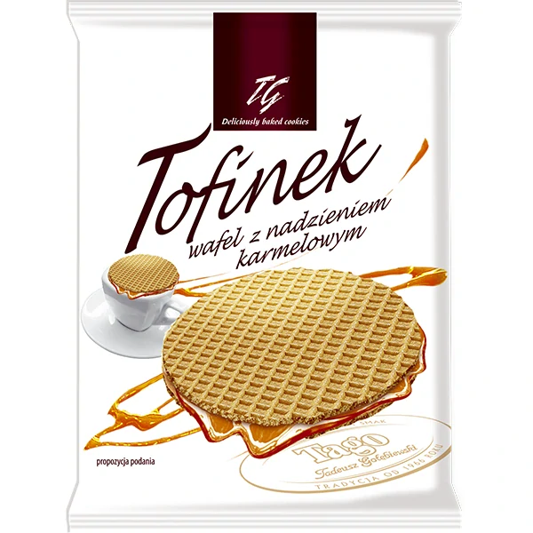 TOFÍNEK 40 g - Vafle plněná karamelem - balení 24 ks