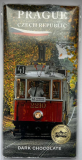 Čokoláda PRAHA / PRAGUE 85 g - historická tramvaj - mléčná VÝPRODEJ! DMT: 2/ 2025