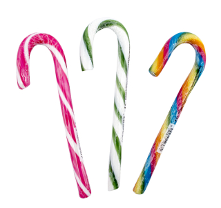 Candy Canes - barevné lízátko hůlka 12g - 1 ks