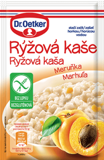 Rýžová kaše Dr.Oetker 52 g bez lepku - MERUŇKOVÁ