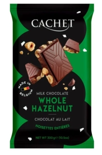 Belgická čokoláda CACHET 300 g OŘÍŠKOVÁ