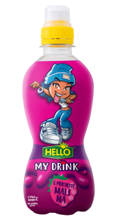 Ovocné pitíčko HELLO My Drink 330 ml MALINA