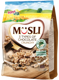 Bona Vita MÜSLI 375 g se 3 druhy čokolády