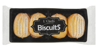 Biscuits L'Chefs 200g jemné pečivo s MERUŇKOVOU náplní, pocukrované