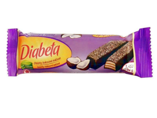 Oplatka s fruktózou DIABETA 34 g kokosová CELOMÁČENÁ