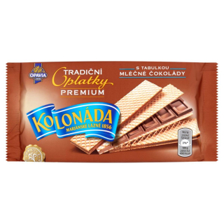 Tradiční oplatky Kolonáda 92 g s tabulkou mléčné čokolády