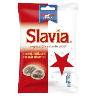 SLAVIA peprmintové bonbóny s kakaovou náplní 90 g