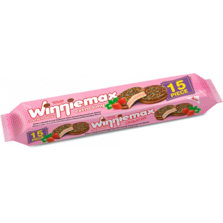 Sušenky s marshmallow WINNIEMAX 275 g - JAHODA