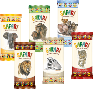 Malá mléčná čokoládka Carla 20 g SAFARI