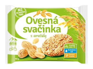 Ovesná svačinka 36 g s arašídy