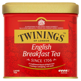 Sypaný čaj Twinings - English Breakfast Tea 100 g - kovová dózička - VÝPRODEJ !!! DMT: 8/2024