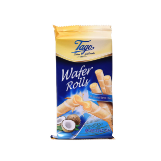 Oplatkové trubičky TAGO 150 g - kokosové - VÝPRODEJ !!! DMT: 12/2025