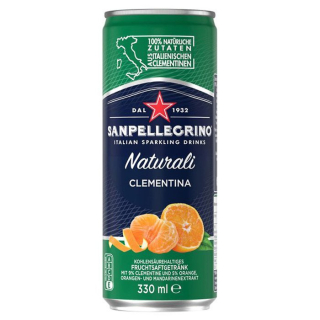 SAN PELLEGRINO italská sycená voda 0,33 l - mandarinka