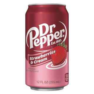 Dr. Pepper STRAWBERRIES & CREAM 355 ml plech