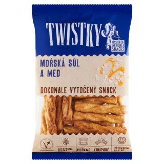 Slané pečené tyčinky TWISTKY 160g - mořská sůl a med