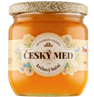 Český med květový luční 500 g od českých včelařů