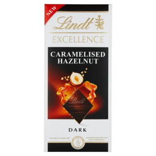 Čokoláda Lindt Excellence 100 g karamelizované lískové ořechy