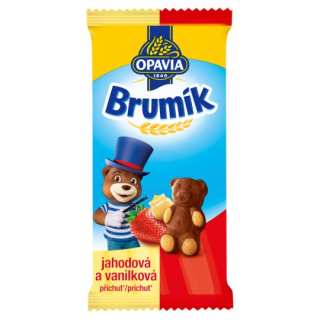 Piškotový řez Brumík 30 g - DUO jahoda & vanilka