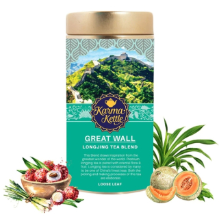 Zelený sypaný čaj KARMA KETTLE 50 g - GREAT WALL - s ovocem & bylinkami