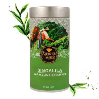 Černý sypaný čaj KARMA KETTLE 100 g - SINGALILA - darjeeling green tea