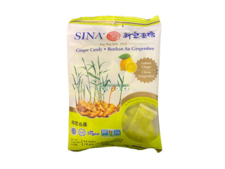 Zázvorové bonbóny SINA 125 g zázvorové s příchutí citrónu BEZ LEPKU, VEGAN