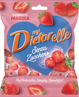 Želé DIETORELLE 70 g se sladidly s jahodovou příchutí bez cukru