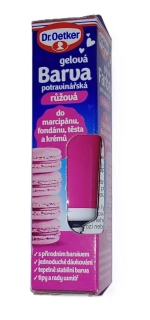 Barva gelová potravinářská růžová 10g