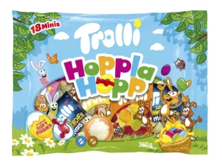 Želé mix TROLLI 360 g HOPPLA HOPP - želé s ovocnými příchutěmi