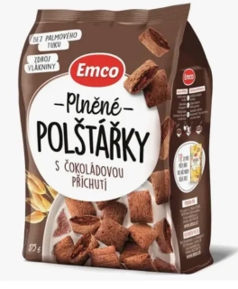 EMCO plněné Polštářky s čokoládovou příchutí 175 g