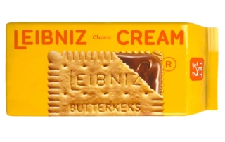 Vanilkové sušenky Leibniz s mléčnou náplní 190 g