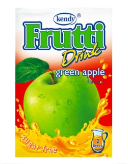 FRUTTI Drink - Instantní nápoj s příchutí zeleného jablka se sladidly 8,5 g