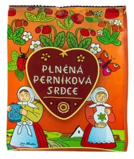 Ladovy perníčky 160 g - PERNÍKOVÁ SRDÍČKA - jahodová & v polevě