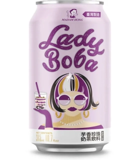 Lady Boba Bubble Tea nápoj s příchutí kořene Taro 315 ml