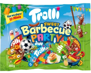 Želé mix TROLLI 360 g Sweet Barbecue Party - želé s ovocnými příchutěmi