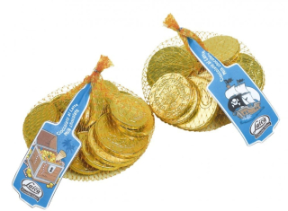 Čokoládové mince PIRATE COINS EUR 100 g - síťka
