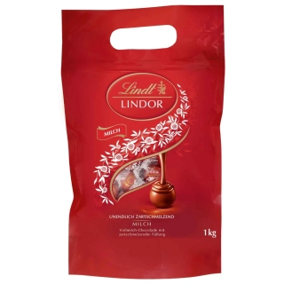 Pralinky Lindt LINDOR 1 kg bag - MILK