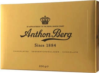 Luxusní bonboniéra ANTHON BERG 200 g ZLATÁ - LUXURY GOLD