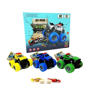 Hračka OFF-ROAD POLICE CAR + bonbónky 8 g