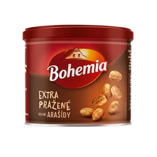 Arašídy BOHEMIA extra pražené 135 g - VÝPRODEJ !!! DMT: 10/2025