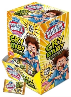 Ovocné žvýkačky Dubble Bubble CRY BABY 4.75 g SUPER KYSELÉ (200 ks)