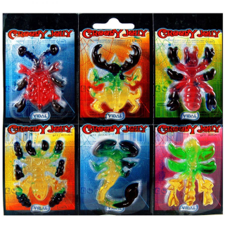 Želé VIDAL CREEPY 6x 11 g želé pavouci - 6-pack