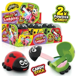 Lízátko SWEET LADYBIRD 10 g - lízátko BERUŠKA + 2x kyselý prášek