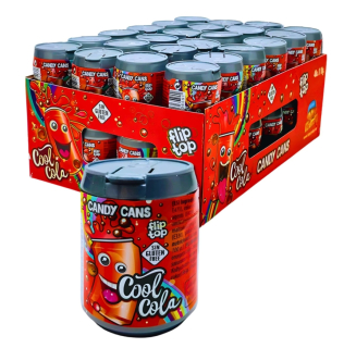 MINI plechovka s bonbony COOL COLA 10 g - ovocný drops - balení 48 ks