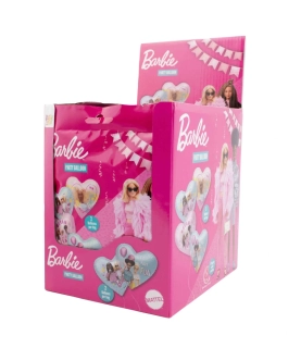 Práskací prášek & 2x nafukovací balónek BARBIE 8 g - PARTY BALLOON POPPING CANDY - balení 24 ks