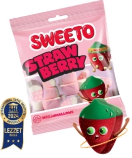 Želé marshmallow SWEETO 60 g STRAWBERRY