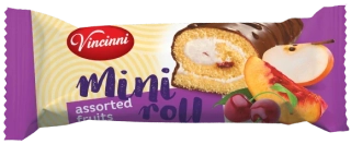 Mini roláda VINCINNI 30 g příchuť SMĚS OVOCE